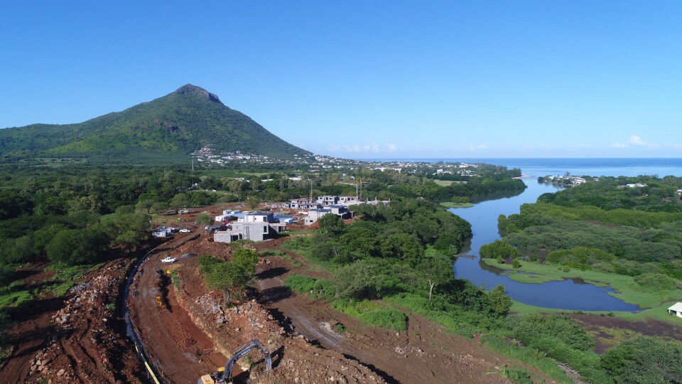vue aérienne du chantier Akasha